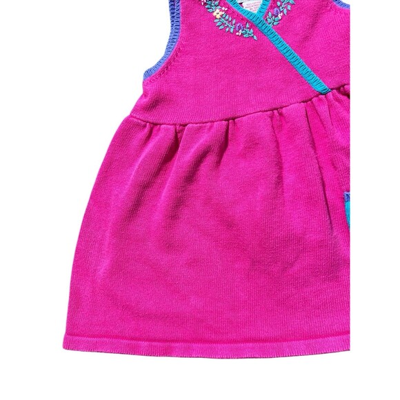 Vtg Gymboree Knit Jumper Sweater Dress Rainbow Tag Sz M 2/3 - Picture 3 of 9